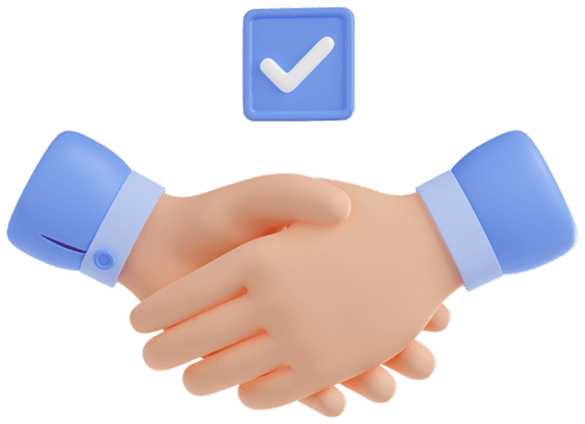 Handshake illustration representing ownership