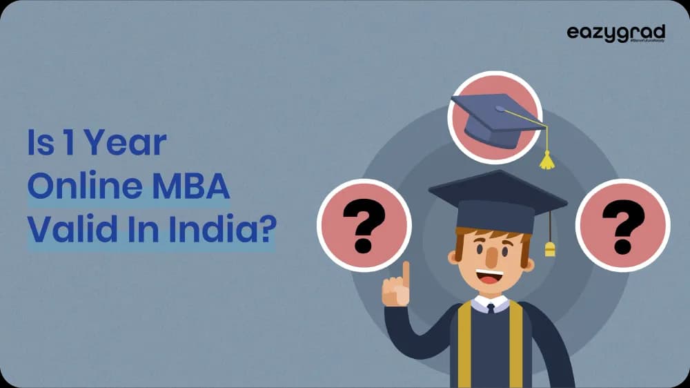 Is 1 year online MBA valid in India? UGC Rules And Career