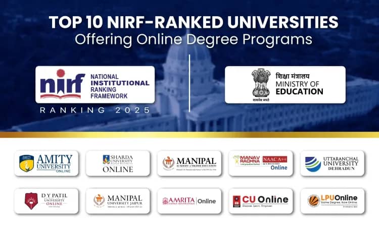 Top 10 NIRF-Ranked 2025 Universities Offering Online Degree Programs